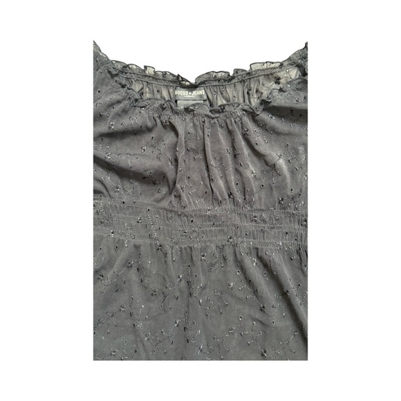 Guess Black Off-Shoulder Blouse - Picture 4 of 9